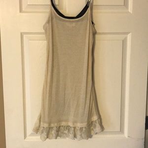 Nude bottom layer tank top with lace